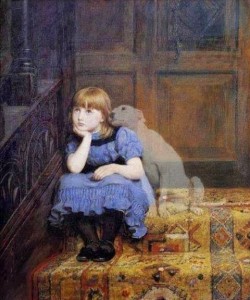 Girl and dog